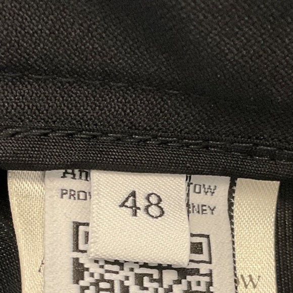 ANOTHER TOMORROW BLACK EVERYDAY SUITING PANT - Picture 5 of 5